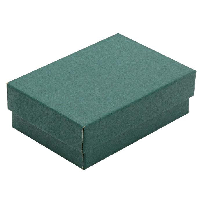 Tannengrüne Geschenkbox aus Recyclingpapier, 77,79 mm x 53,97 mm x 25,4 mm