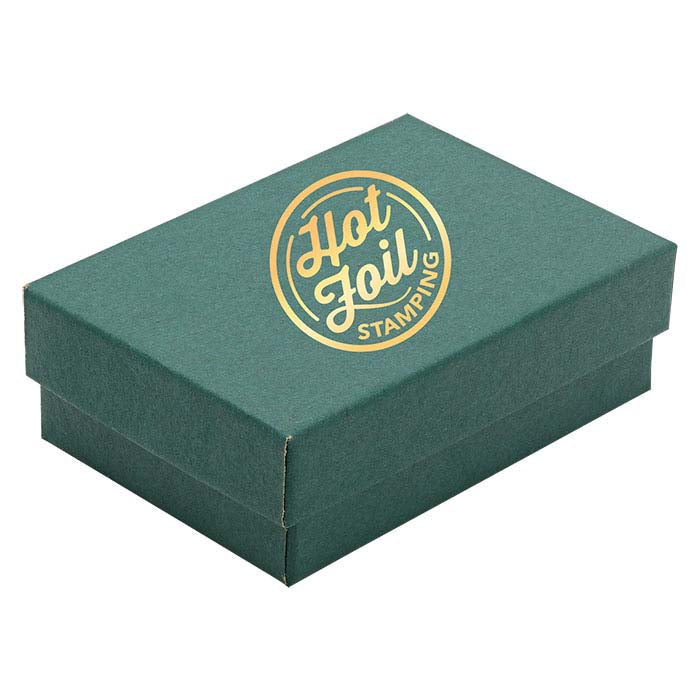 Tannengrüne Geschenkbox aus Recyclingpapier, 77,79 mm x 53,97 mm x 25,4 mm