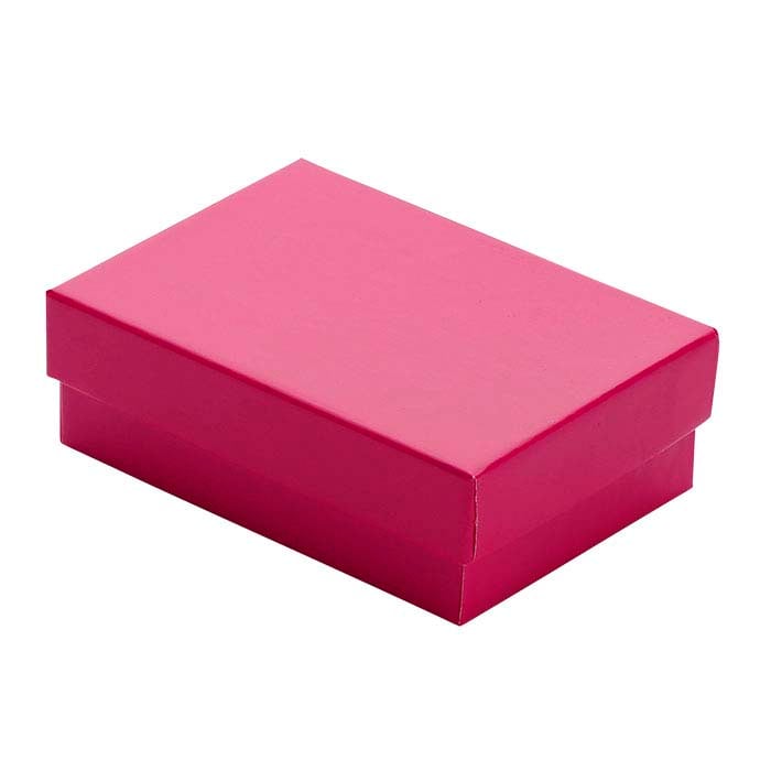Glossy Fuchsia Paper-Covered 77.79mm x 53.97mm x 25.4mm Gift Box