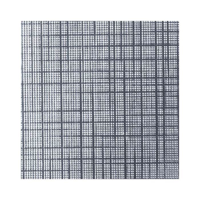 Presentask i återvunnet papper med silverfolie och linnestruktur 88,9 mm x 88,9 mm x 25,4 mm