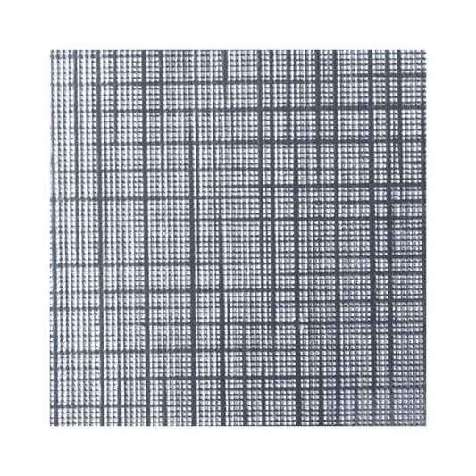 Silver Foil Linen-Finish Recycled-Paper 88.9mm x 88.9mm x 25.4mm Gift Box