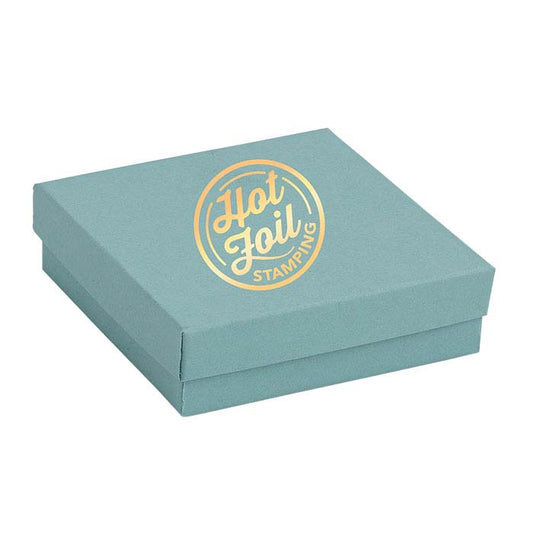 Sea Foam Recycled-Paper 88.9mm x 88.9mm x 25.4mm Gift Box