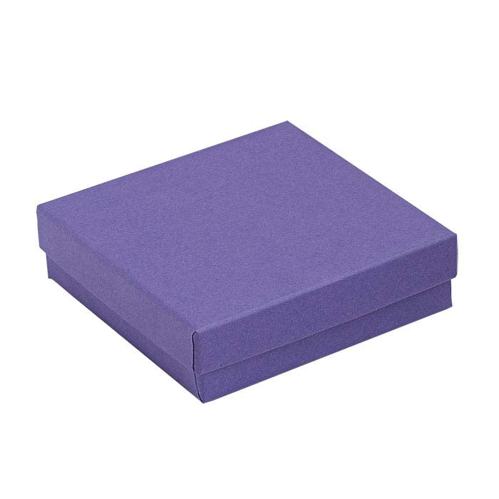 Lila presentask av återvunnet papper 88,9 mm x 88,9 mm x 25,4 mm