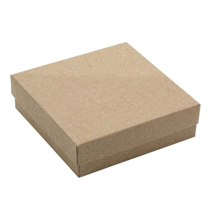 Kraft resirkulert papir 88,9 mm x 88,9 mm x 25,4 mm gaveeske