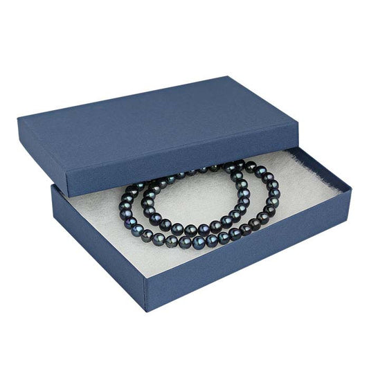 Navy Blue Recycled-Paper 133.35mm x 95.25mm x 22.22mm Gift Box