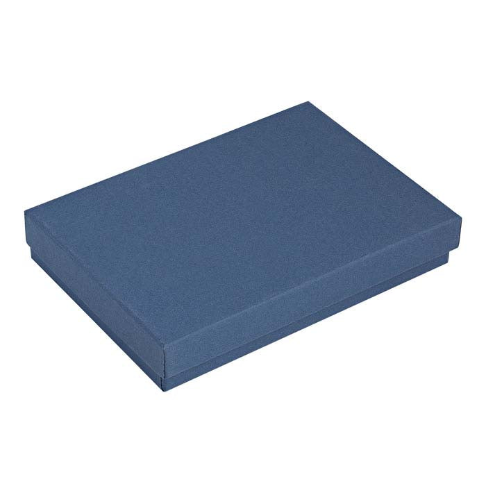 Navy Blue Recycled-Paper 133.35mm x 95.25mm x 22.22mm Gift Box