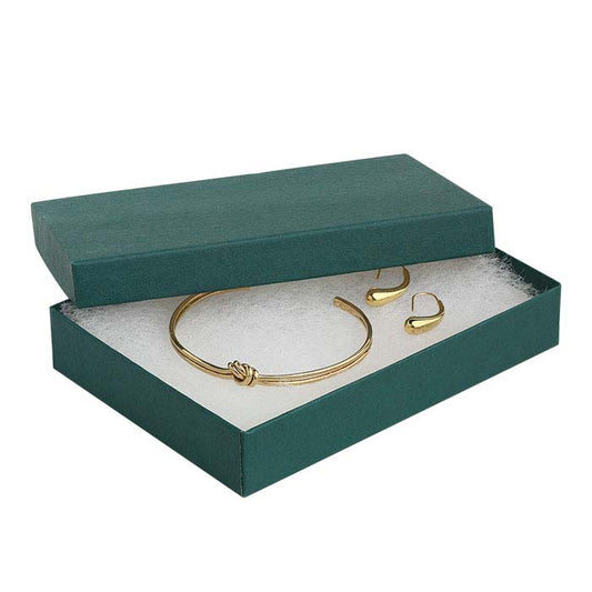 Pine Green Recycled-Paper 133.35mm x 95.25mm x 22.22mm Gift Box