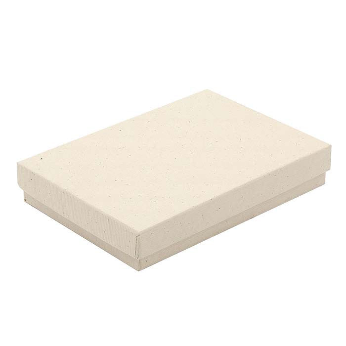 Wheat Recycled-Paper 133.35mm x 95.25mm x 22.22mm Gift Box