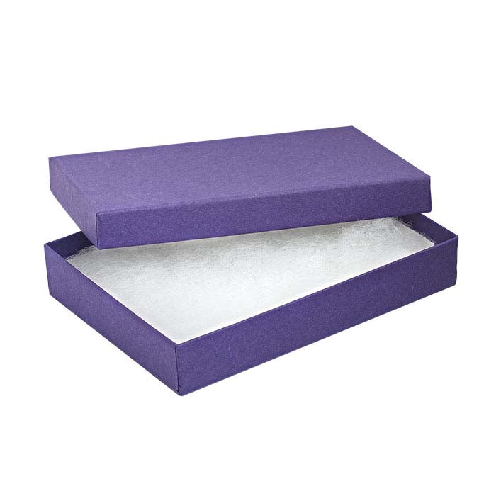 Paarse cadeauverpakking van gerecycled papier 133,35 mm x 95,25 mm x 22,22 mm