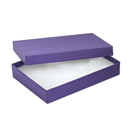 Purple Recycled-Paper 133.35mm x 95.25mm x 22.22mm Gift Box