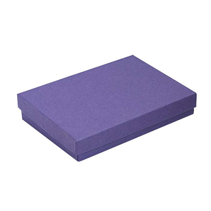 Paarse cadeauverpakking van gerecycled papier 133,35 mm x 95,25 mm x 22,22 mm