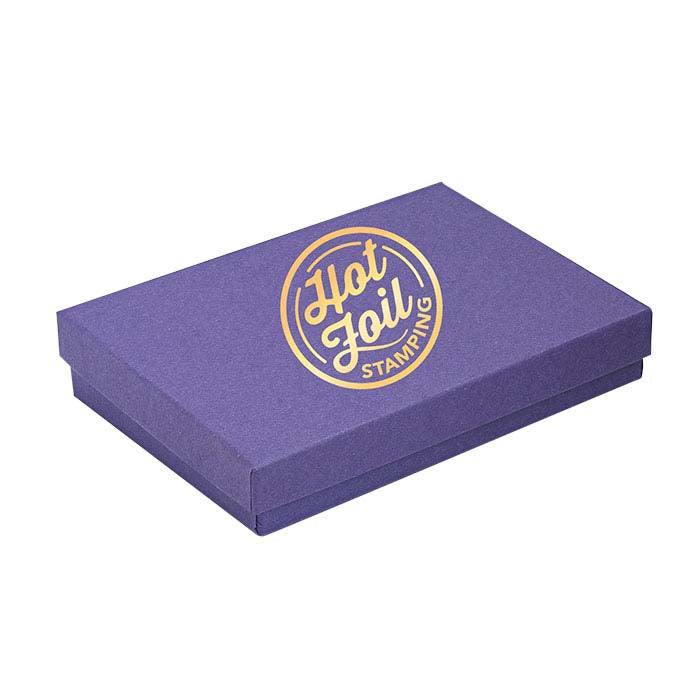 Paarse cadeauverpakking van gerecycled papier 133,35 mm x 95,25 mm x 22,22 mm