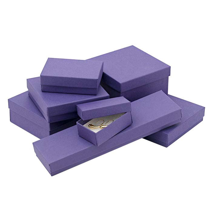 Paarse cadeauverpakking van gerecycled papier 133,35 mm x 95,25 mm x 22,22 mm
