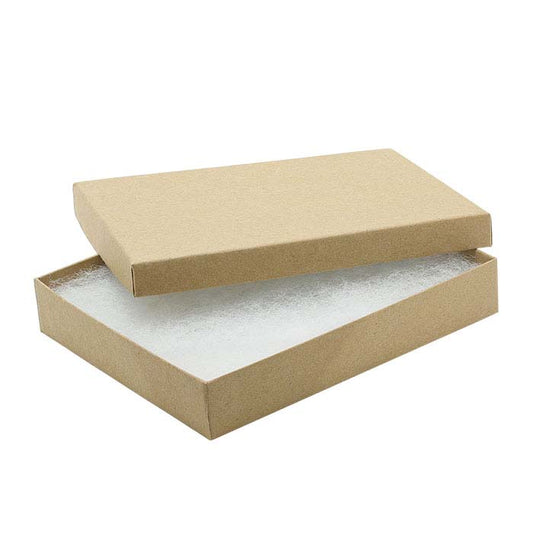 Kraft Recycled-Paper 152.4mm x 127.0mm x 25.4mm Gift Box