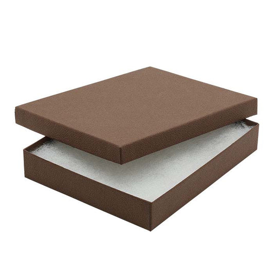 Scatola Regalo Testurizzata in Carta Riciclata Cacao Coffee Shop 152,4mm x 127,0mm x 25,4mm