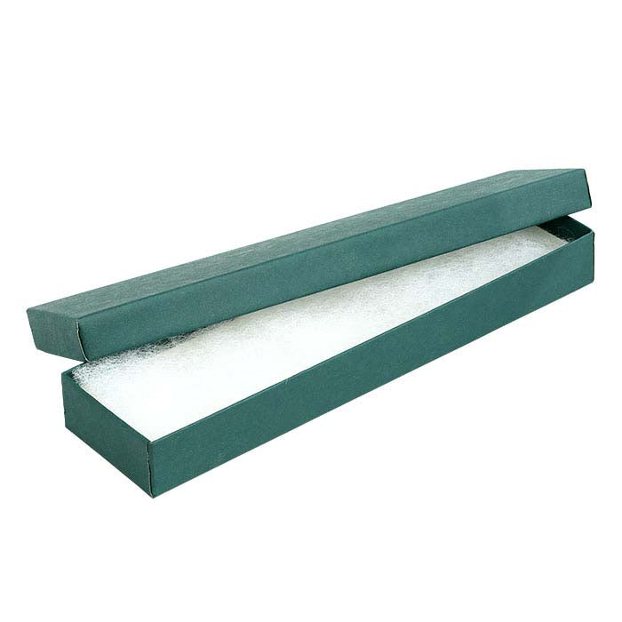 Tannengrüne Geschenkbox aus Recyclingpapier, 203,2 mm x 50,8 mm x 22,22 mm