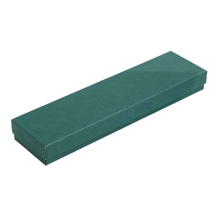 Tannengrüne Geschenkbox aus Recyclingpapier, 203,2 mm x 50,8 mm x 22,22 mm