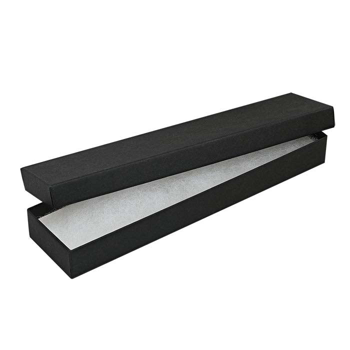 Matte Black Recycled-Paper 203.2mm x 50.8mm x 22.22mm Gift Box