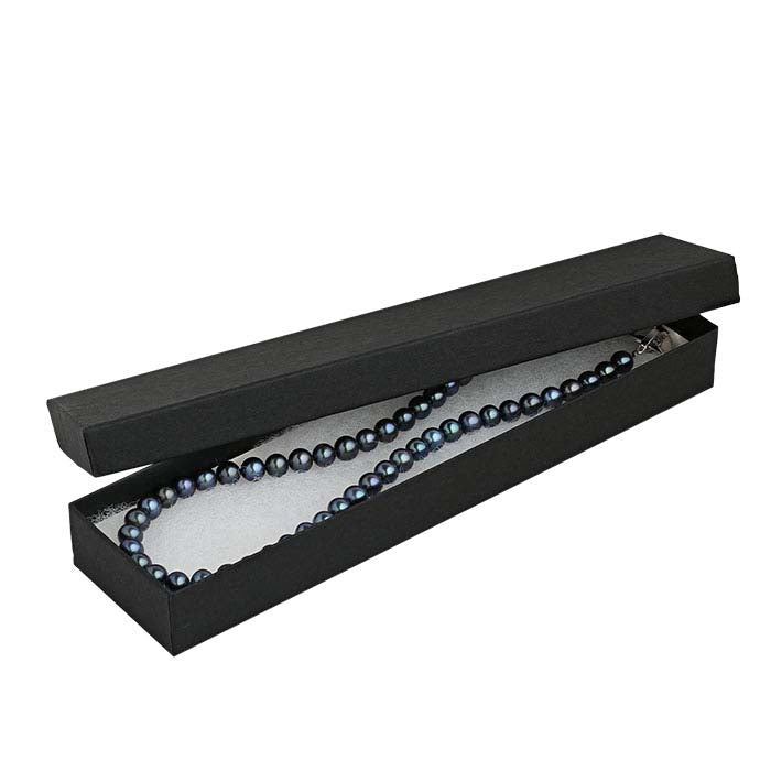 Matte Black Recycled-Paper 203.2mm x 50.8mm x 22.22mm Gift Box