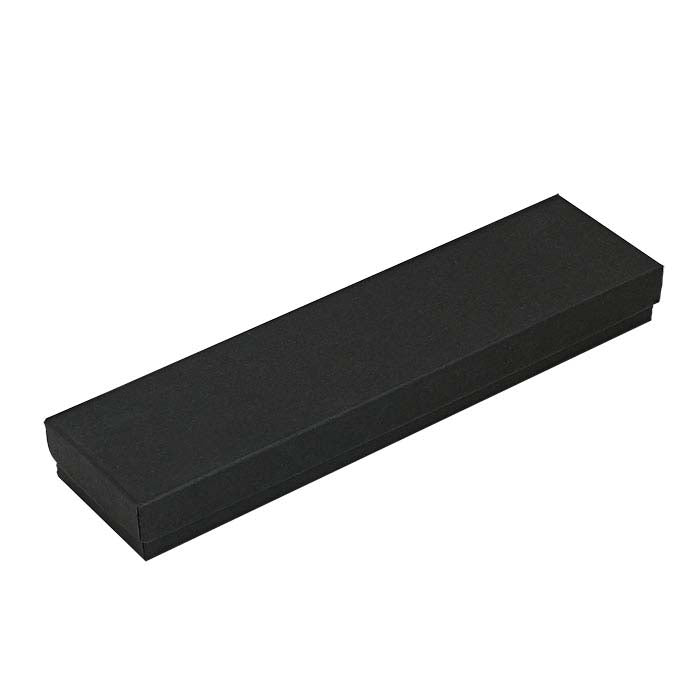 Matte Black Recycled-Paper 203.2mm x 50.8mm x 22.22mm Gift Box