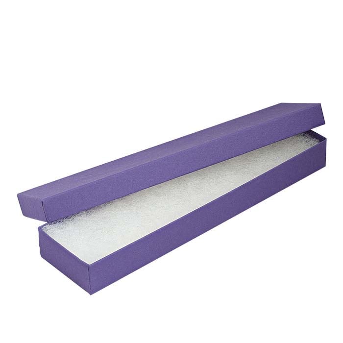 Purple Recycled-Paper 203.2mm x 50.8mm x 22.22mm Gift Box