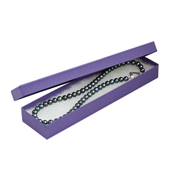 Purple Recycled-Paper 203.2mm x 50.8mm x 22.22mm Gift Box
