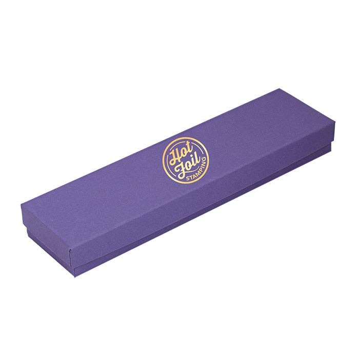 Purple Recycled-Paper 203.2mm x 50.8mm x 22.22mm Gift Box