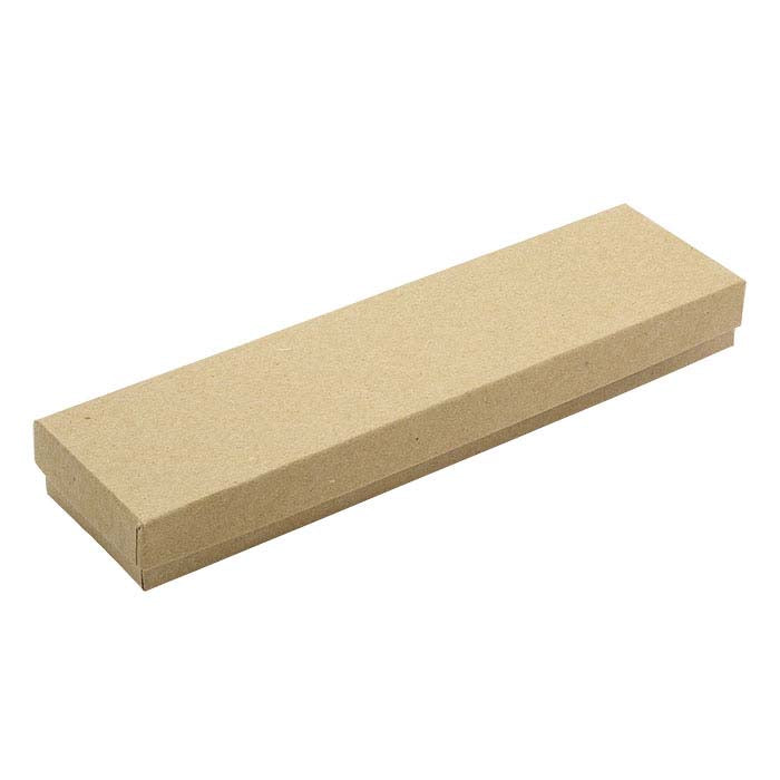 Boîte cadeau en papier kraft recyclé 203,2 mm x 50,8 mm x 22,22 mm