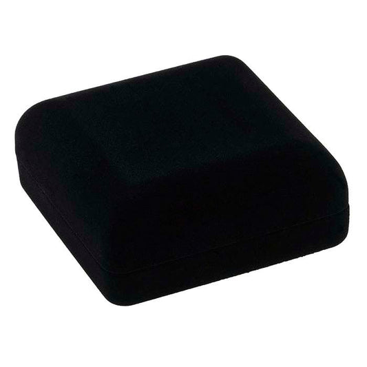 Scatola Regalo per Bracciale o Orologio in Velluto Nero Floccato