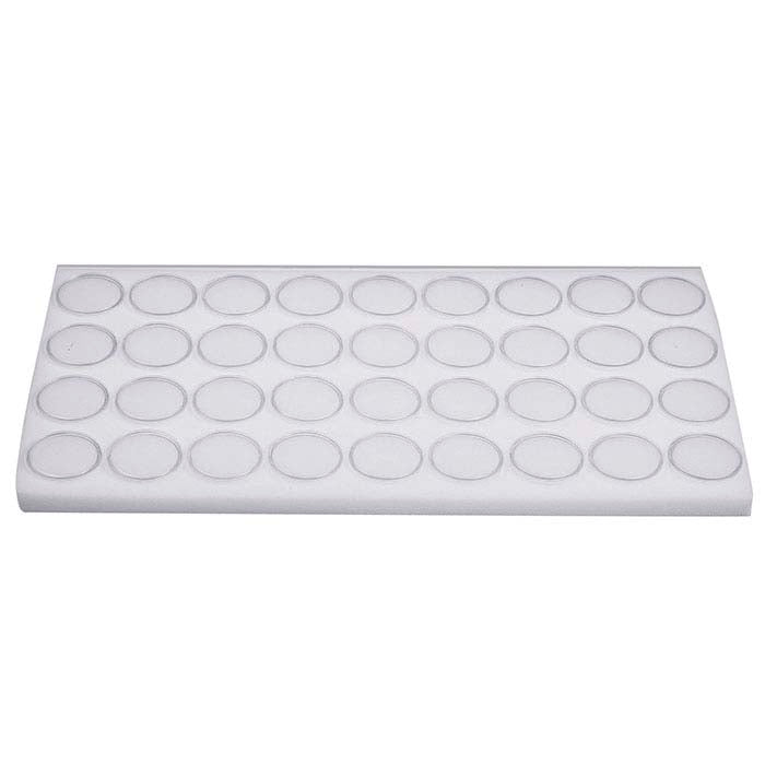 White Foam Full-Size Tray Liner for 34.92mm Gem Jars