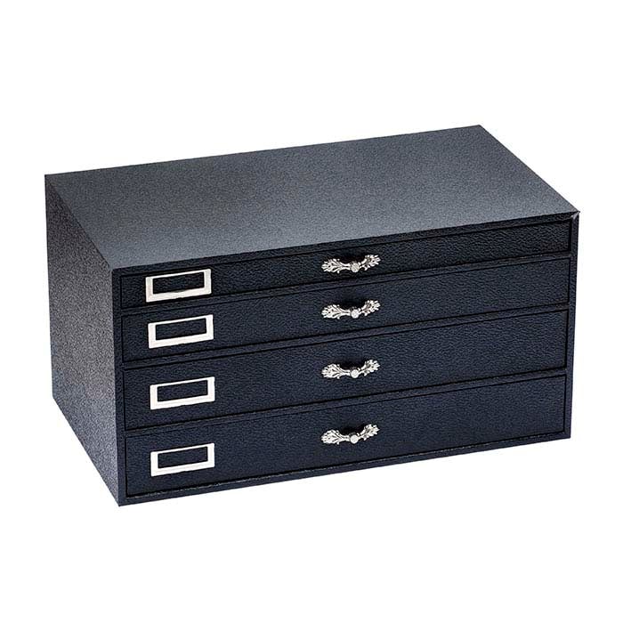 Black Four-Drawer Jewelry Organizer