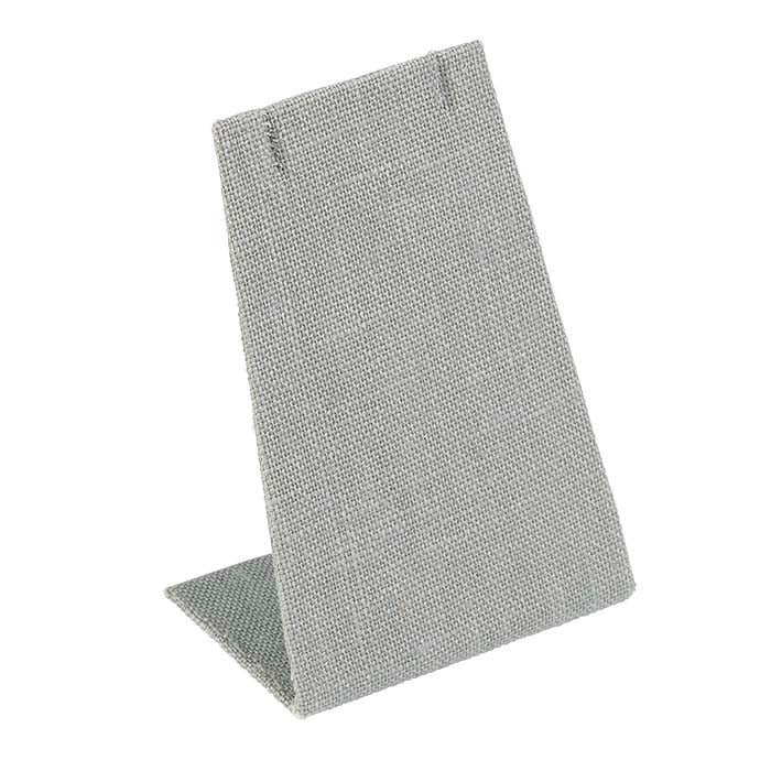 Silver Linen Tapered Pendant or Earring Display