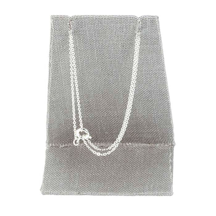 Silver Linen Tapered Pendant or Earring Display