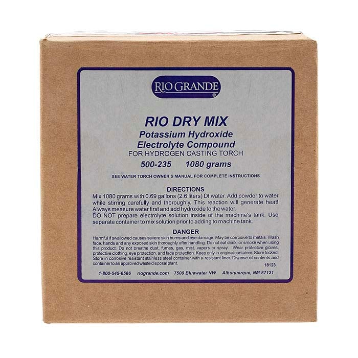 Rio 1080g Dry Mix Potassium Hydroxide Electrolyte Compound for Casting or Four-Torch Hydrogen Weldin