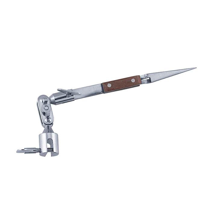 Cross-Lock Tweezers with Fiber-Grip Handles and Third-Hand Clamp