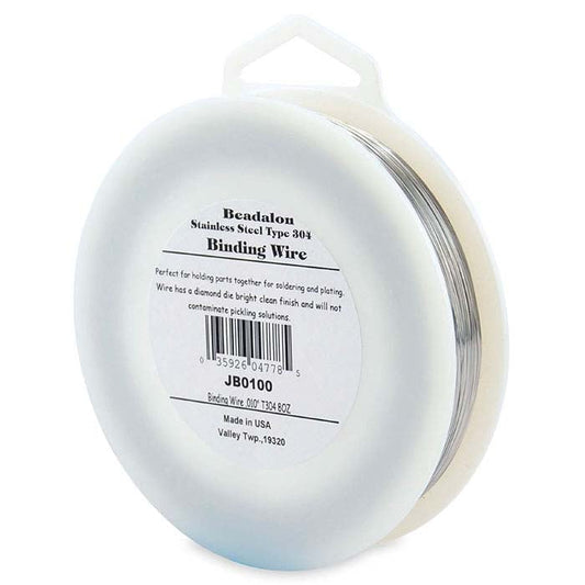 Fil rond en acier inoxydable pour manipulation et ligature, 0,25 mm, bobine de 0,23 kg.