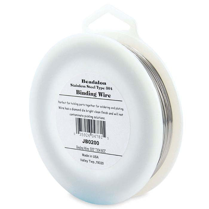 Stainless Steel Round Wire for Handling and Binding, 0.51mm, 0.23 kg. Spool