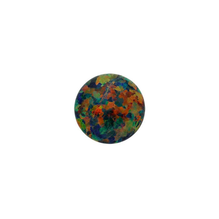 Kyocera Black Opal 8mm Round Cabochon