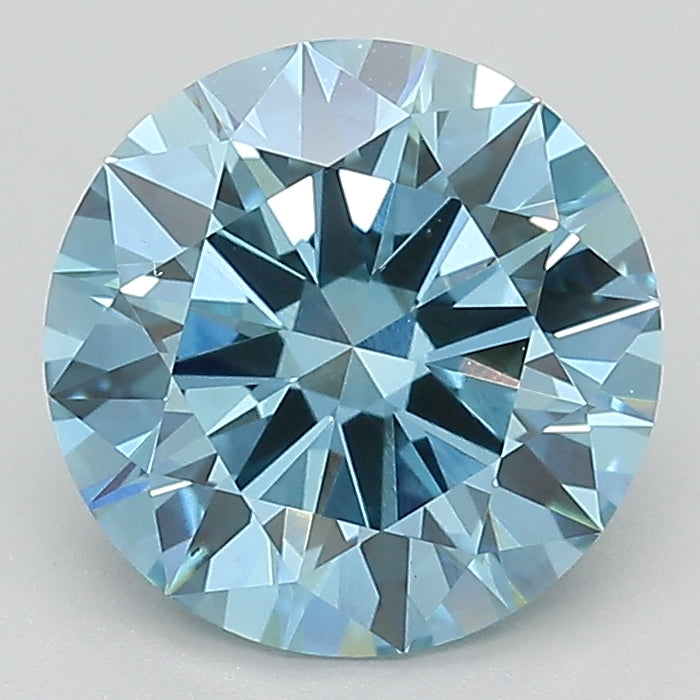 Lab-Grown Diamond 2.42ct, Round, Blue, VS1