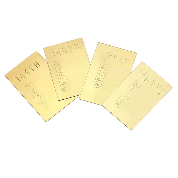14K Plumb Yellow Gold Sheet Solder, 0.25mm, Extra-Easy