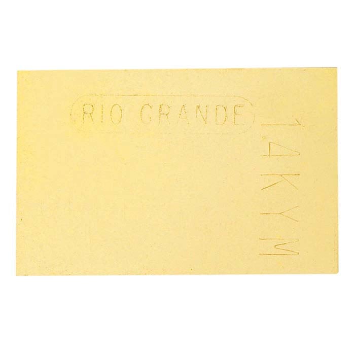 14K Plumb Yellow Gold Sheet Solder, 0.25mm, Medium