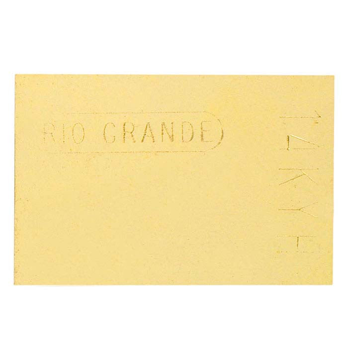14K Plumb Yellow Gold Sheet Solder, 0.25mm, Hard