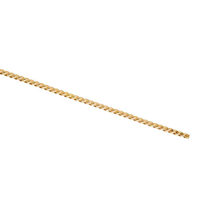 14K Gelbgold Draht mit Drehmuster, 0,72mm, todweich
