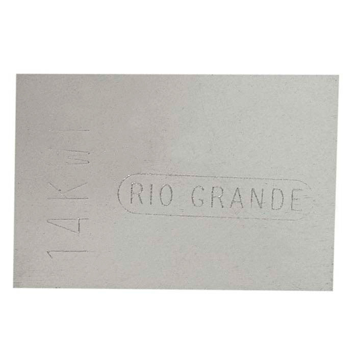 14K Plumb White Gold Sheet Solder, 0.25mm, Easy