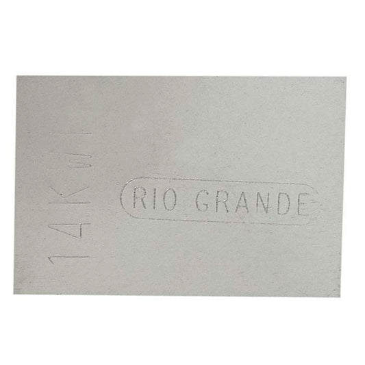 14K Plumb White Gold Sheet Solder, 0.25mm, Easy