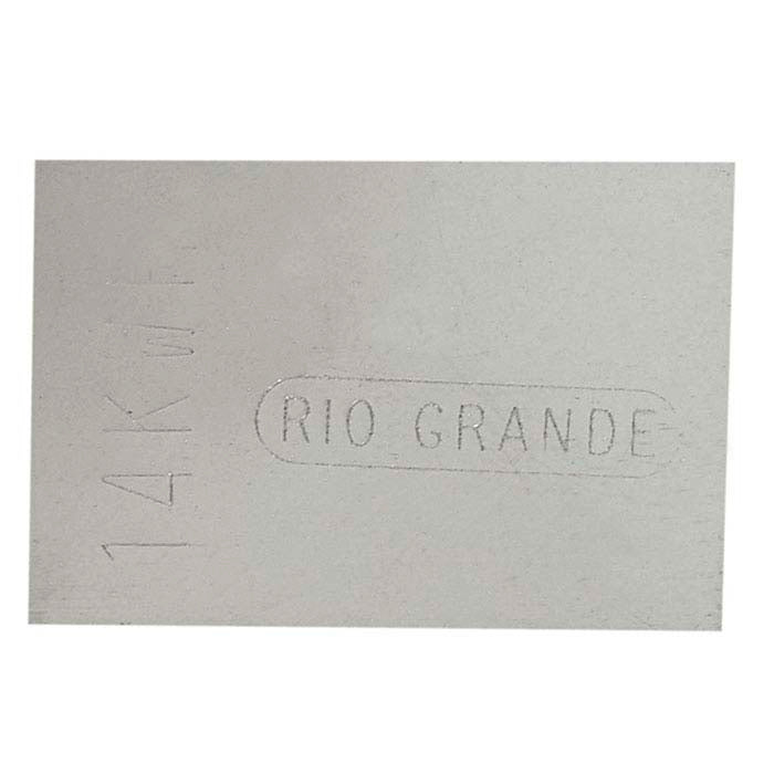 14K Plumb White Gold Sheet Solder, 0.25mm, Medium