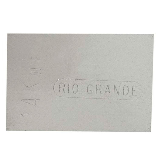 14K Plumb White Gold Sheet Solder, 0.25mm, Medium