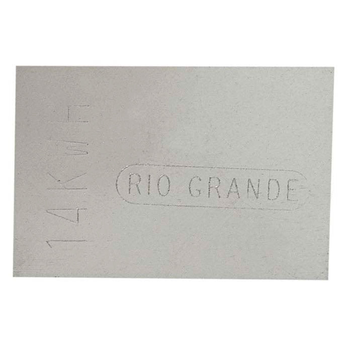 14K Plumb White Gold Sheet Solder, 0.25mm, Hard