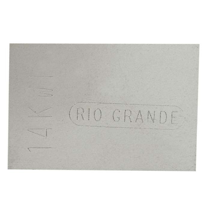 14K White Gold Repair Sheet Solder, 0.25mm, Easy