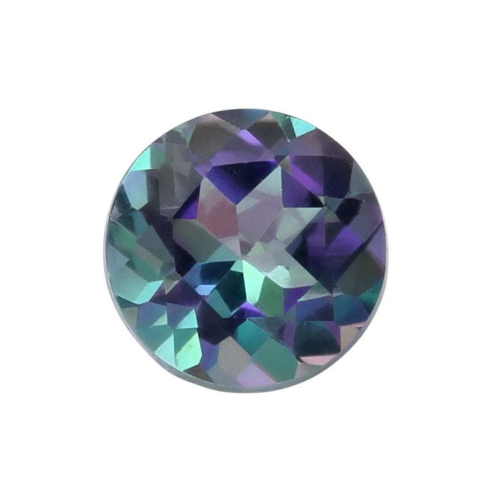 Azotic® Galazio Blue Topaz Round Faceted Gemstone